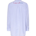Camicia in cotone a righe con ricamo BRIG001 01374L MC2 SAINT BARTH 