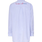 Camicia in cotone a righe con ricamo BRIG001 01374L MC2 SAINT BARTH 