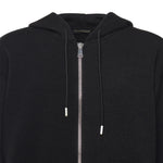 Felpa Hugel con zip HUGEL NERO GIULIANO GALIANO 