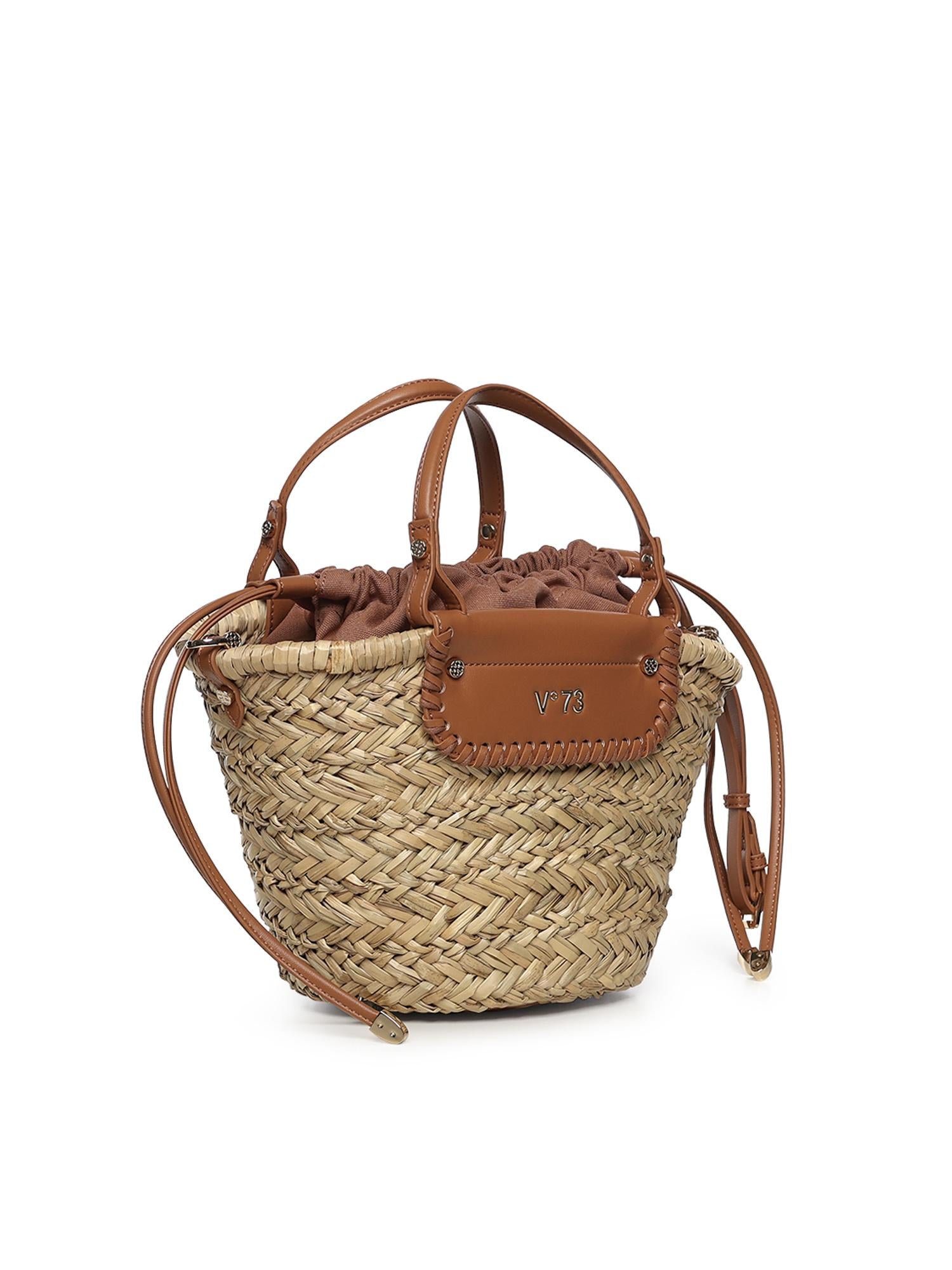 Mini bag Vanna con logo 73BS9N202 VANNACUOIO/NATURALE V° 73 