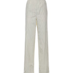 Pantaloni pigiama in popeline riga MP1829 180UF0061 MIU MIU 