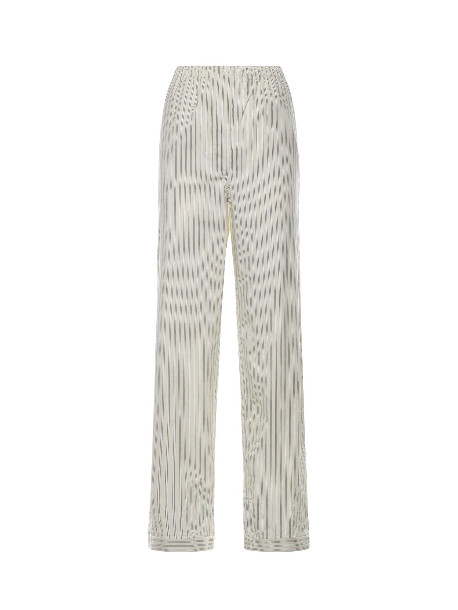 Pantaloni pigiama in popeline riga MP1829 180UF0061 MIU MIU 