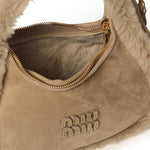 Borsa Wander in montone 5BC125 2IDKF0036 MIU MIU 