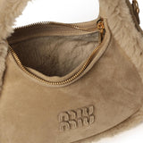 Borsa Wander in montone 5BC125 2IDKF0036 MIU MIU 