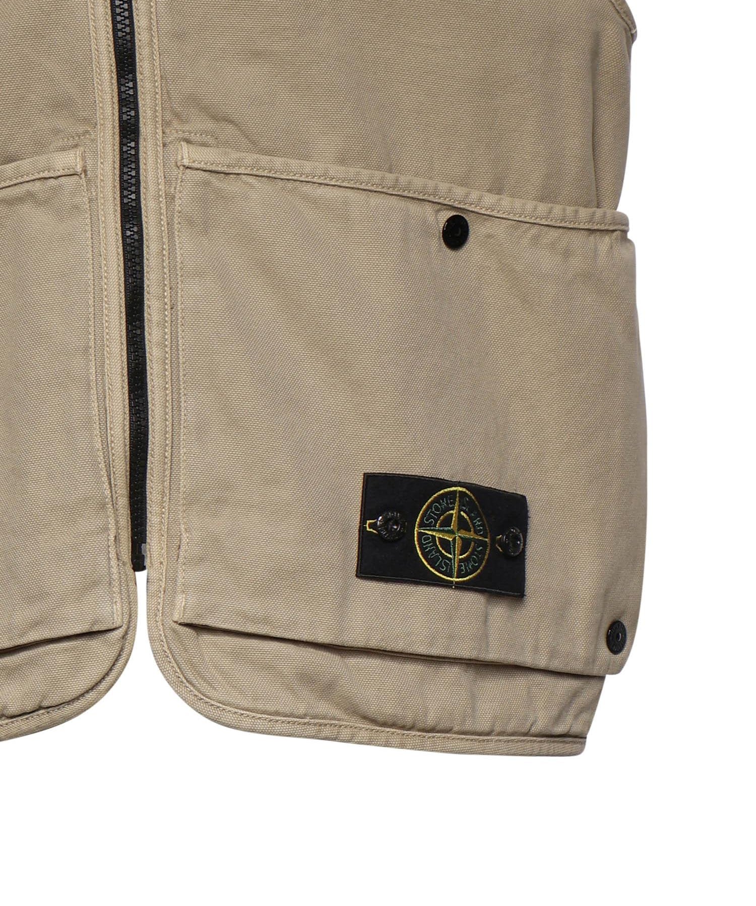 Gilet in cotone con logo L1S156100007 S0184V019A STONE ISLAND 
