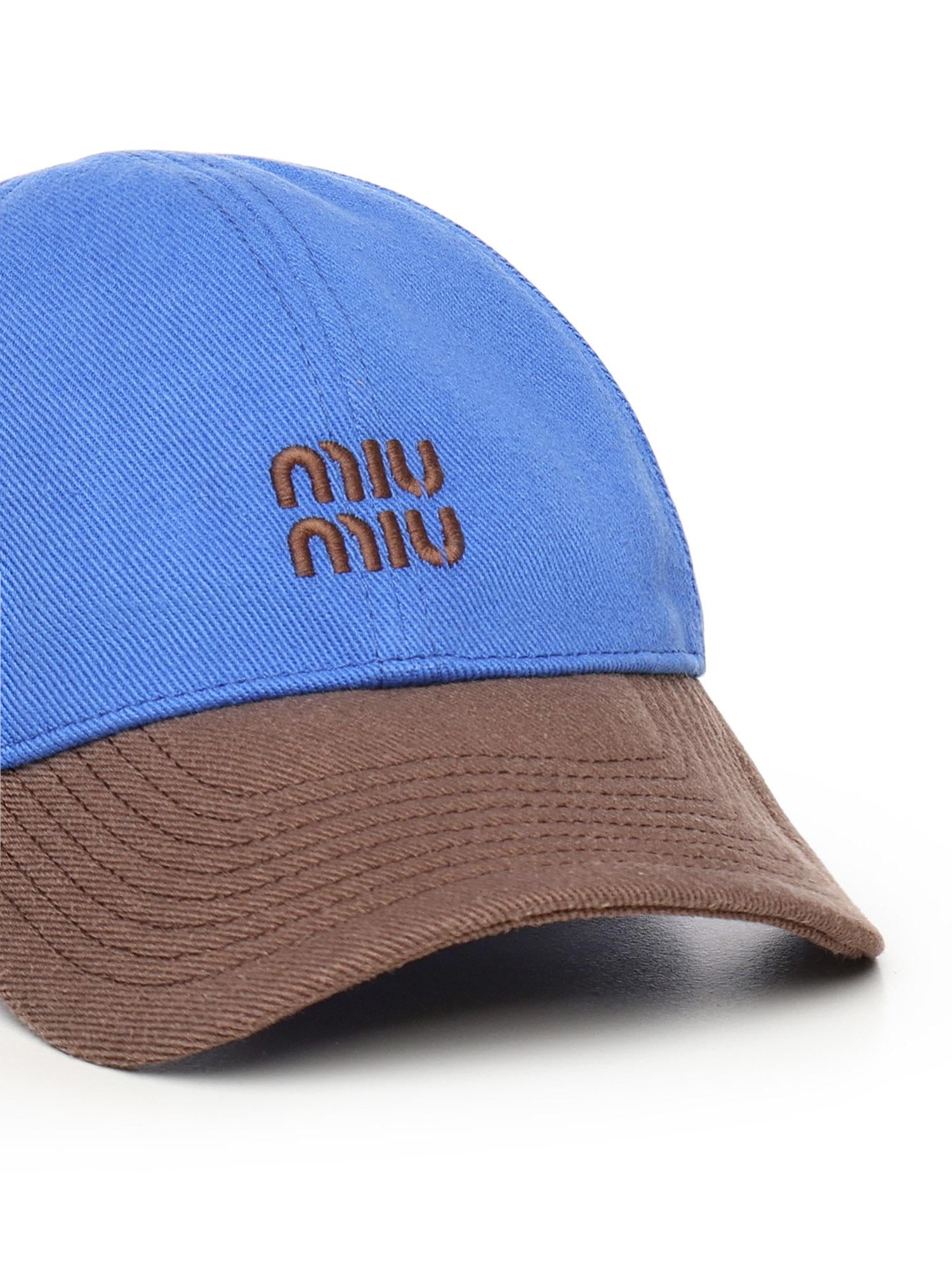 Cappello da baseball in drill 5HC369 2CWCF0IX2 MIU MIU 