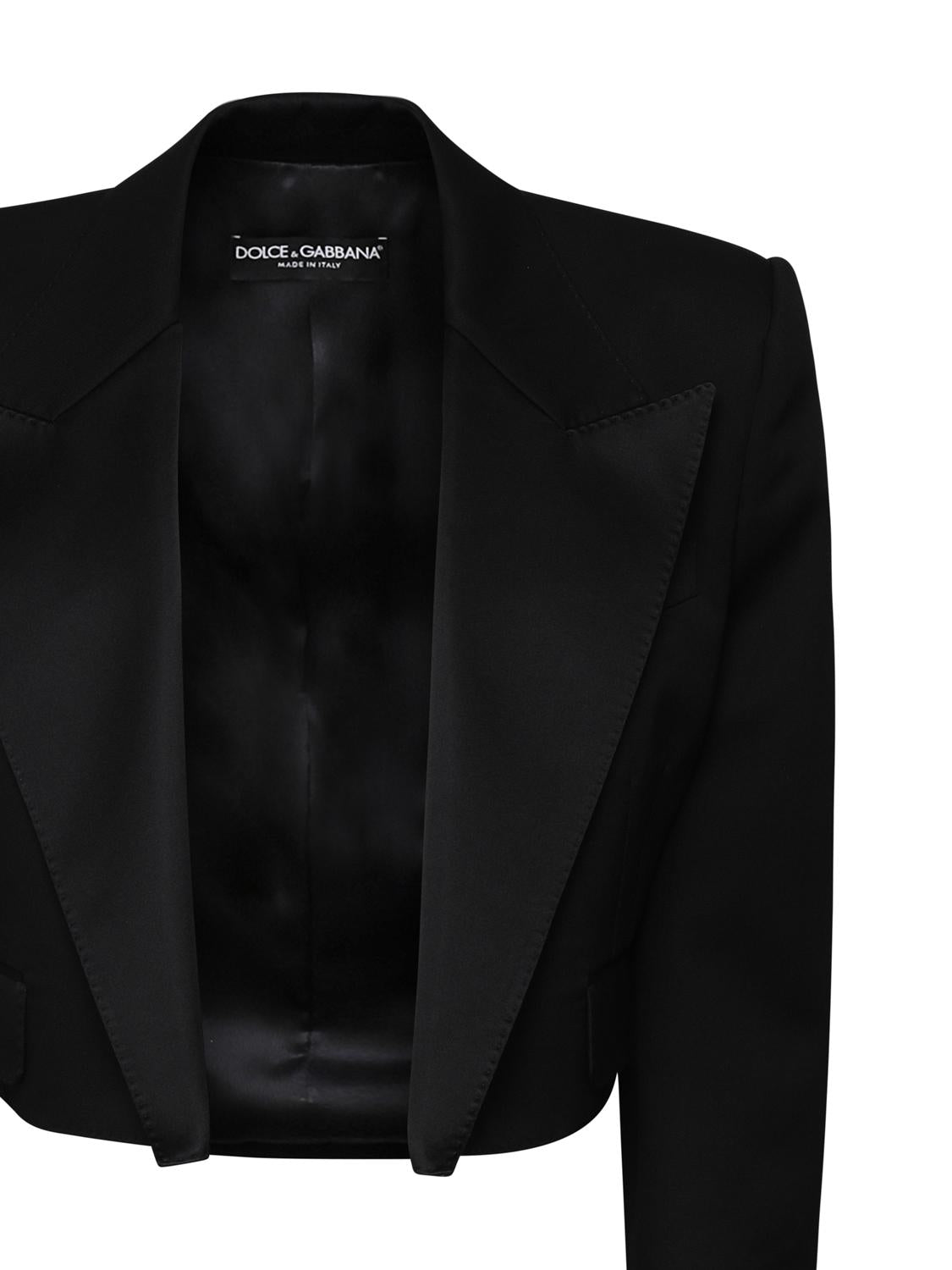 Giacca strutturata crop F26X5T FU28JN0000 DOLCE & GABBANA 