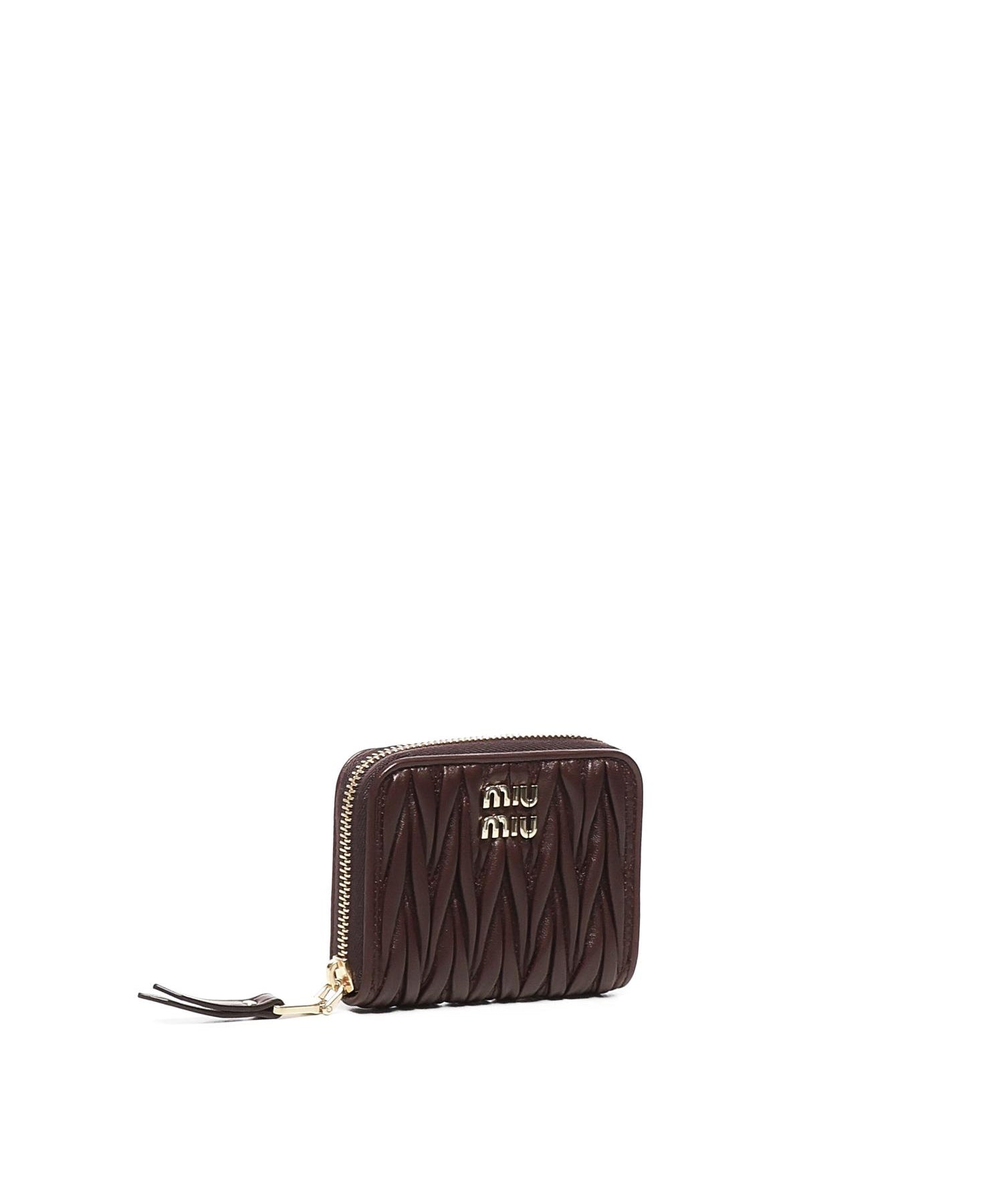 Portamonete in nappa matelassé 5MM268 AFPPF0007 MIU MIU 