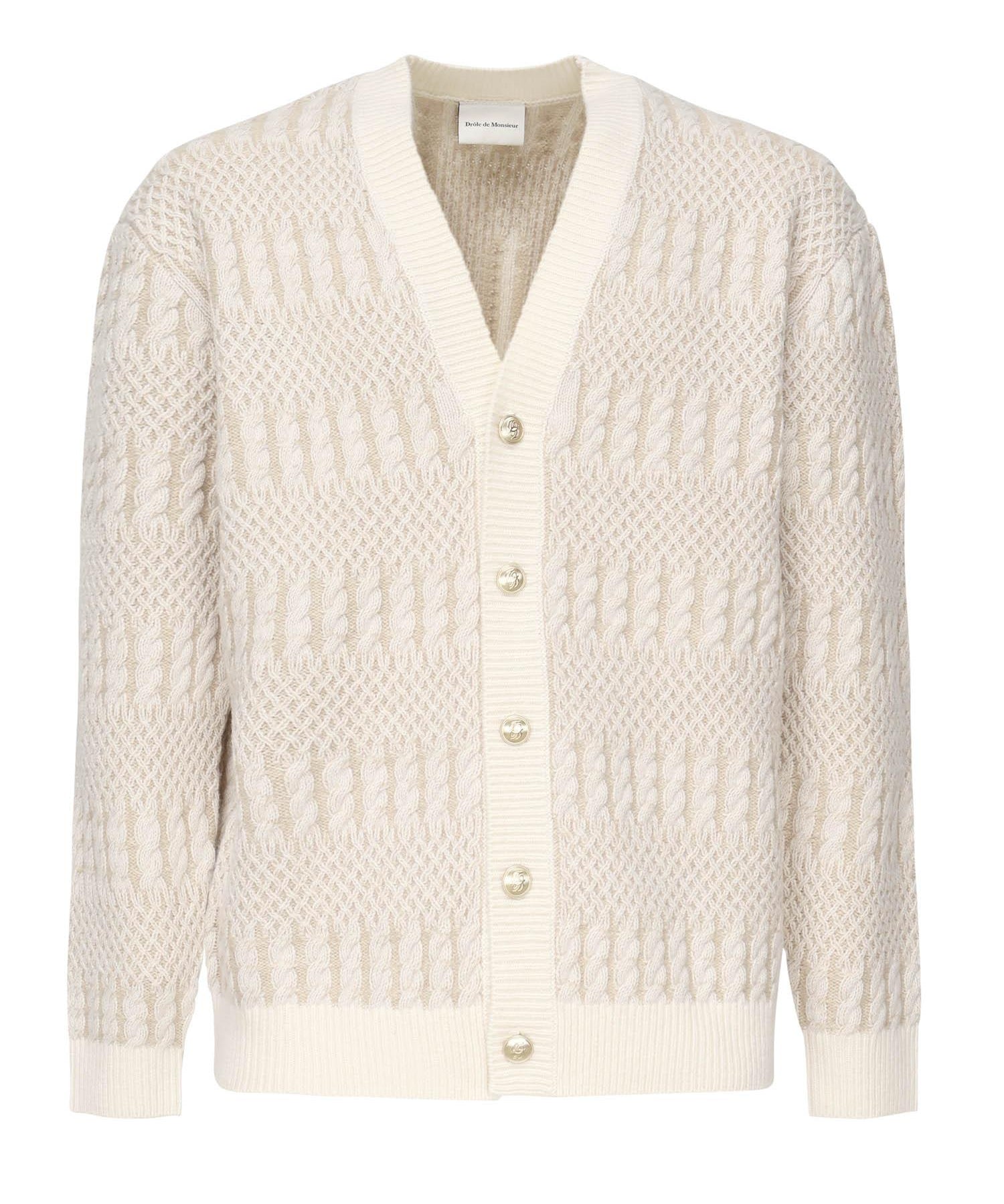 Cardigan Torsades<BR/> HCA160WO018 OW Drôle de Monsieur 