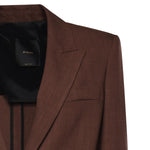 Giacca monopetto effetto rustico 106529 A2W6L78 PINKO 