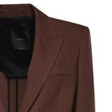 Giacca monopetto effetto rustico 106529 A2W6L78 PINKO 