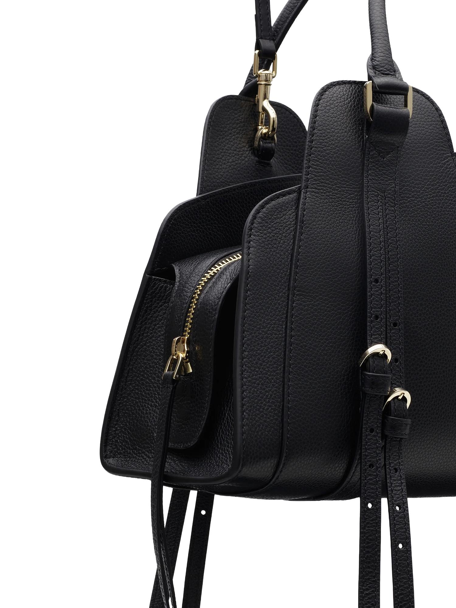 Borsa Corinne Maxi in pelle FBBP9J801 ONYX PEEL FRANCESCO BIASIA 