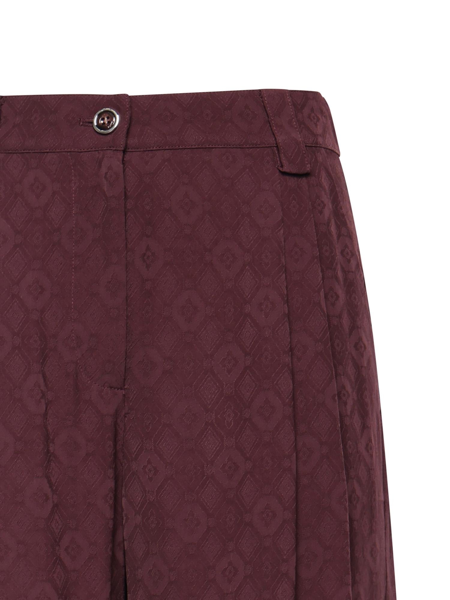 Pantaloni in jacquard con motivo cravatteria 106203 A33HRR7 PINKO 