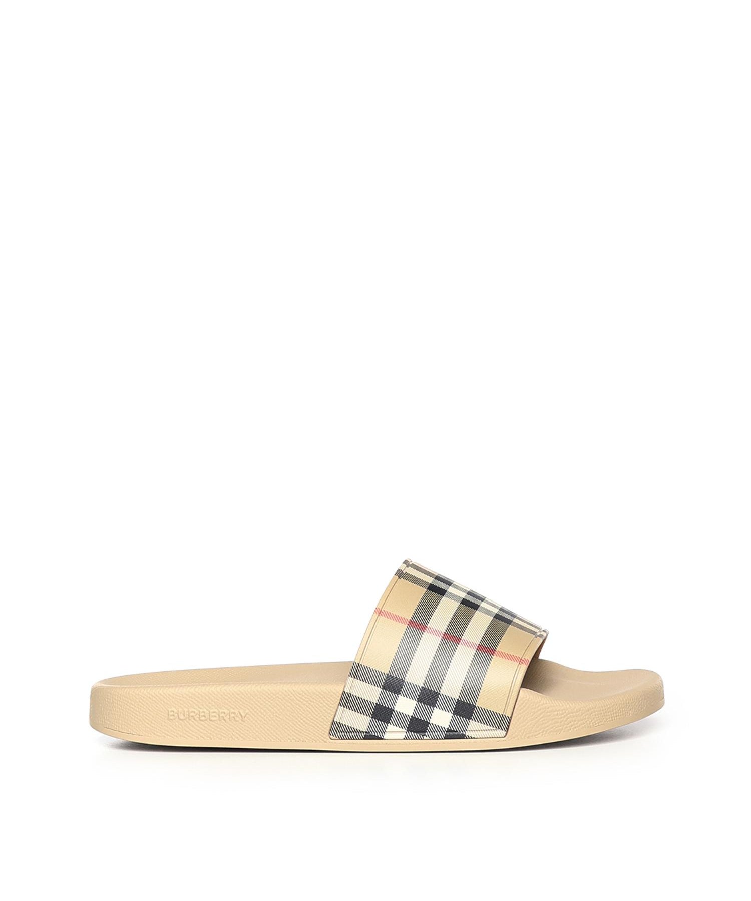 Sandali slides Check 8124941 A7028 BURBERRY 