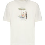T-shirt Fleuriste in cotone KTS310CO002 OW Drôle de Monsieur 