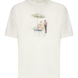 T-shirt Fleuriste in cotone KTS310CO002 OW Drôle de Monsieur 