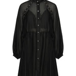 Mini abito in cotone e seta<BR/> 105278 A2M7Z99 PINKO 