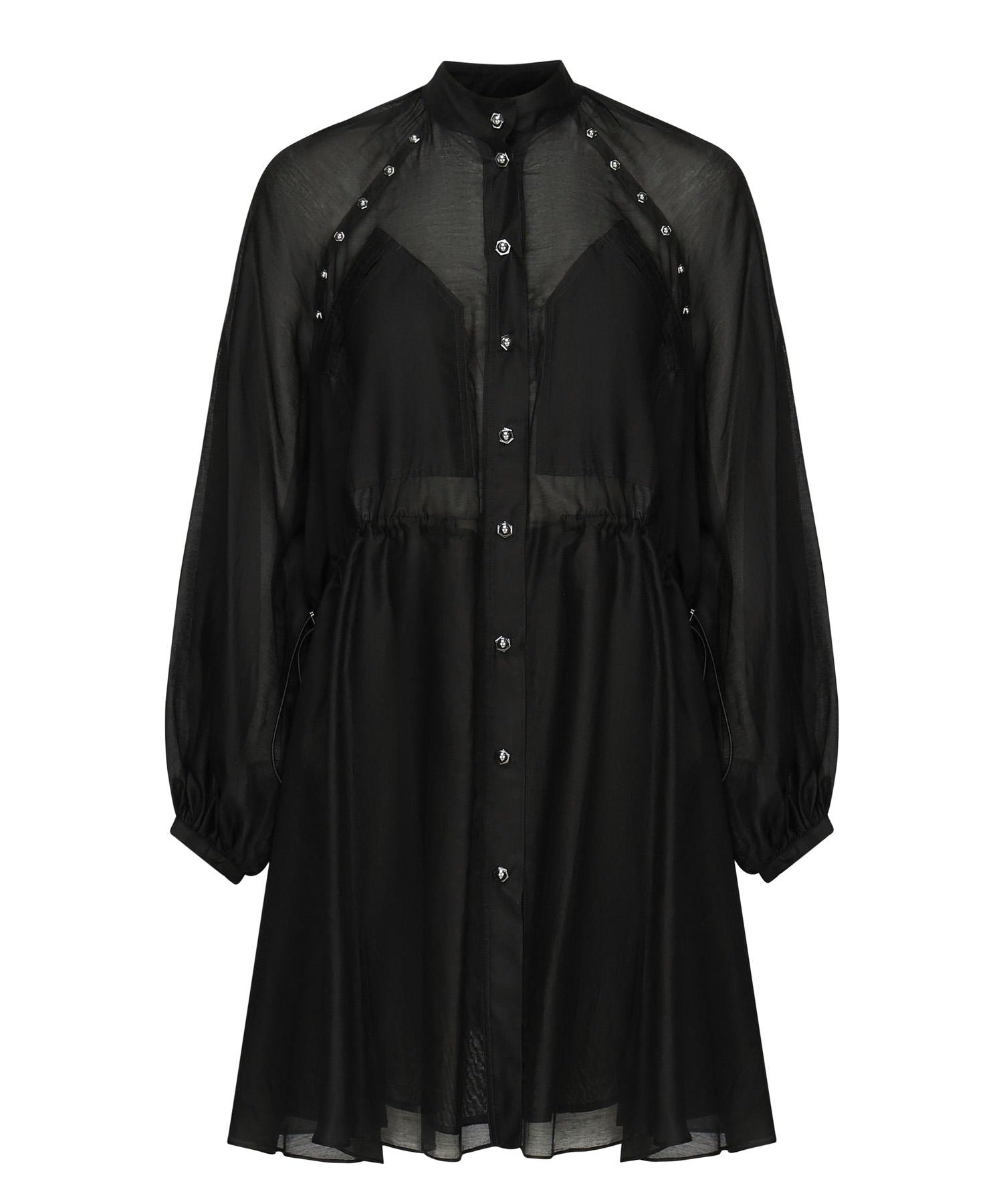 Mini abito in cotone e seta<BR/> 105278 A2M7Z99 PINKO 