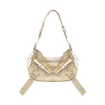 Borsa a spalla y2k002  iin pelle bovina FBBP70002MET -ORO/ORO BIASIA 