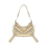 Borsa a spalla y2k002  iin pelle bovina FBBP70002MET -ORO/ORO BIASIA 