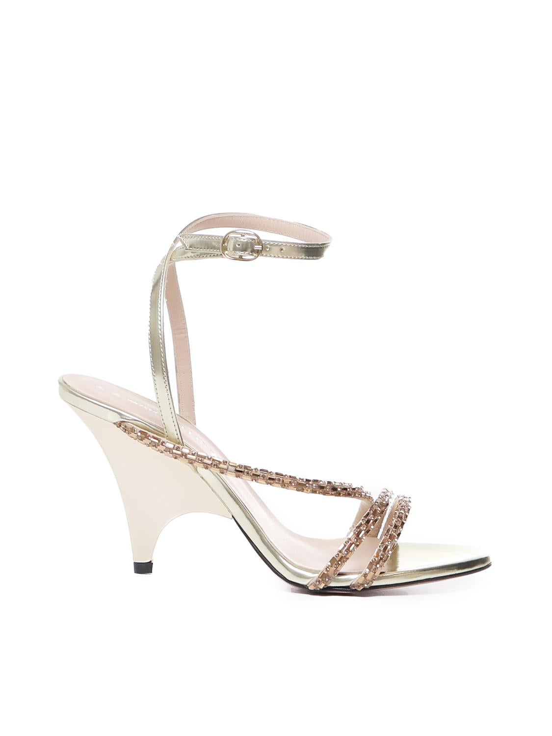 Sandali con strass<BR/> ME1832 SPECCHIOORO MARC ELLIS 