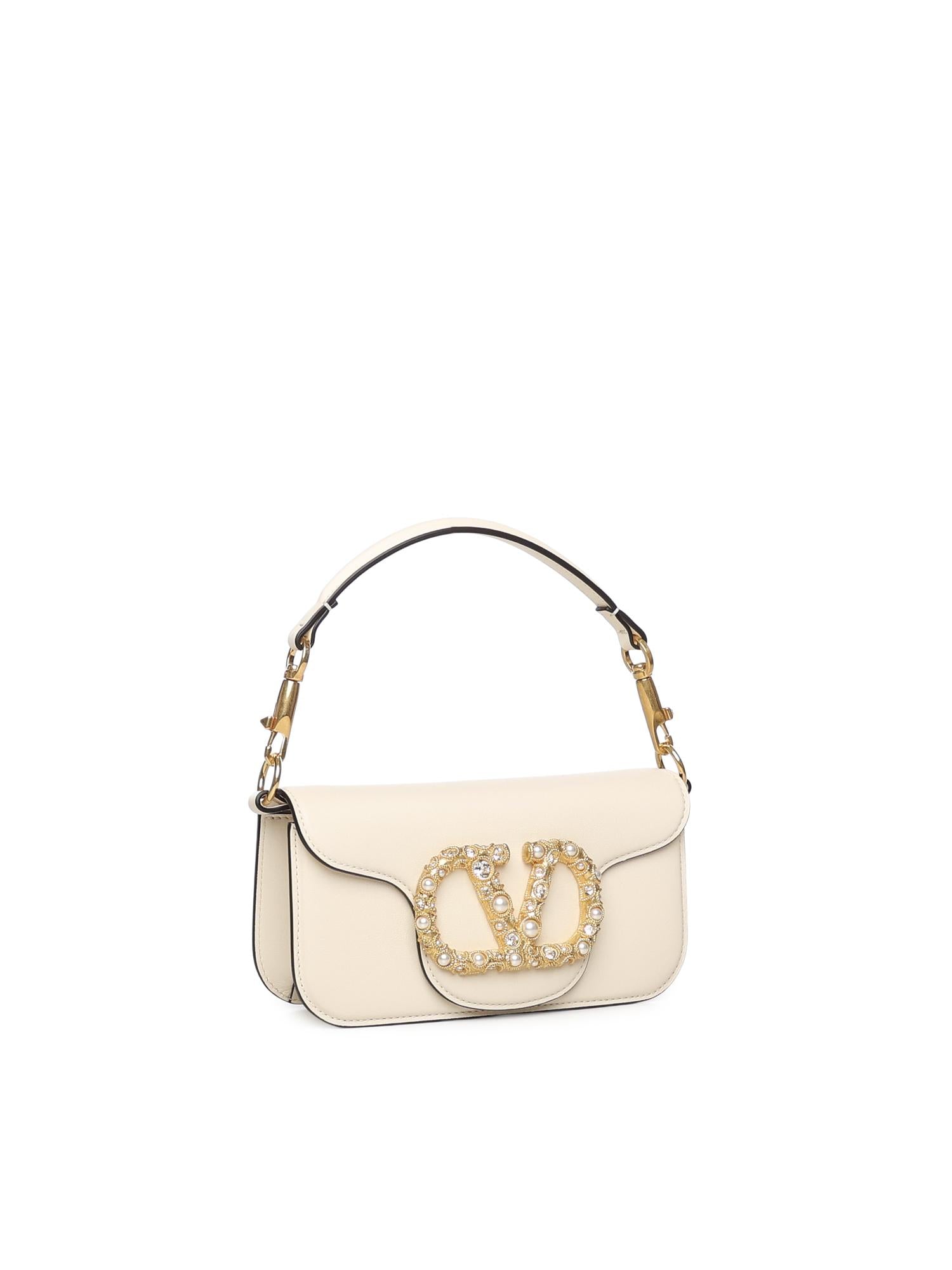 Borsa piccola a spalla Locò in vitello con logo gioiello 7W2B0K53 CXADYH VALENTINO GARAVANI 