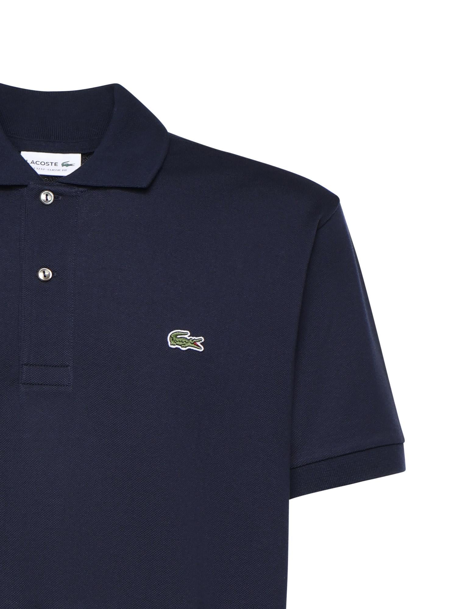 Polo in cotone con logo<BR/> 1212 166 LACOSTE 