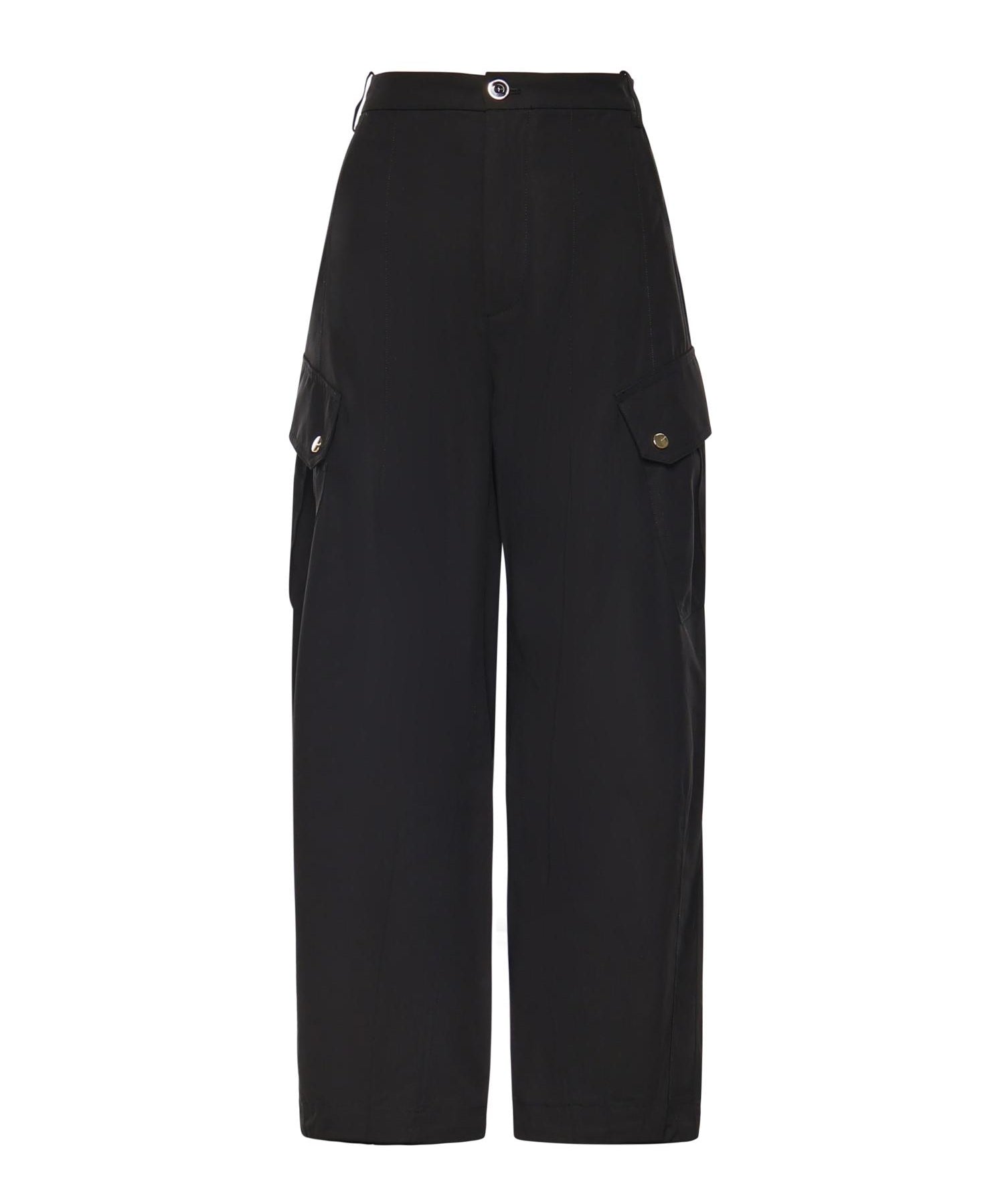 Pantaloni fluidi in cotone 106278 A2ERZ99 PINKO 