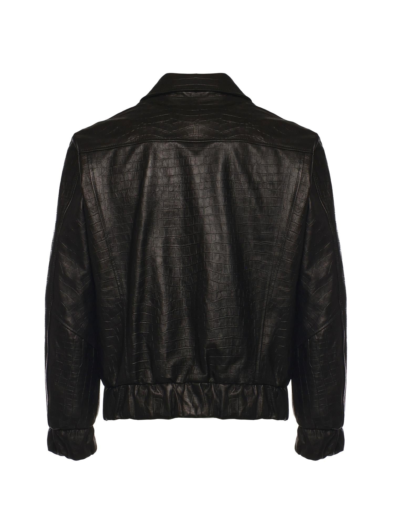 Giubbotto Go Hard in pelle GO HARD COCCONERO GIULIANO GALIANO 