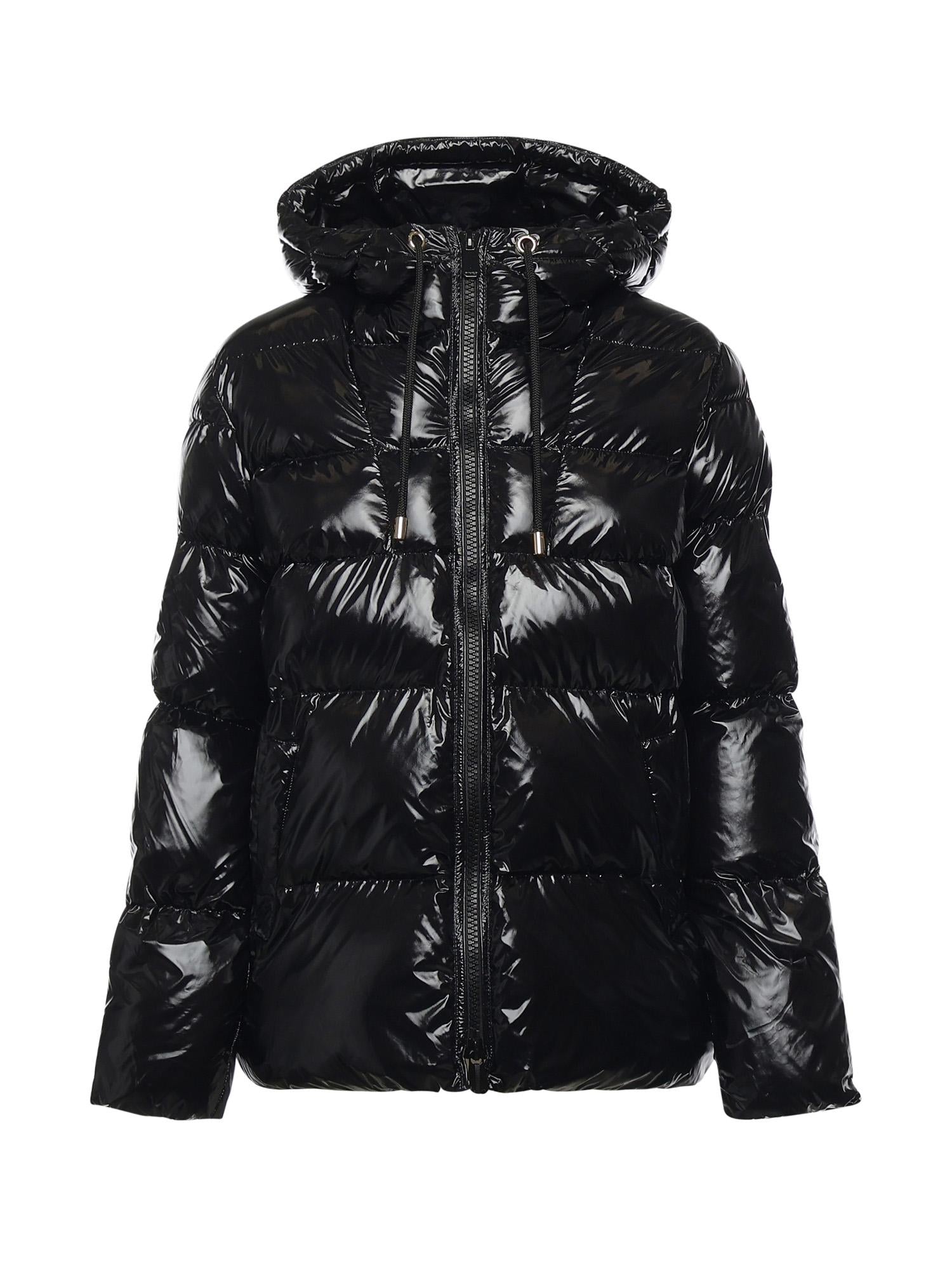 Piumino in crystal nylon con cappuccio 101597 A2P7Z99 PINKO 