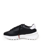 Sneakers raptor 1 in pelle<BR/> RAPTOR1 NAPPABLACK/WHITE GIULIANO GALIANO 