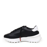 Sneakers raptor 1 in pelle<BR/> RAPTOR1 NAPPABLACK/WHITE GIULIANO GALIANO 