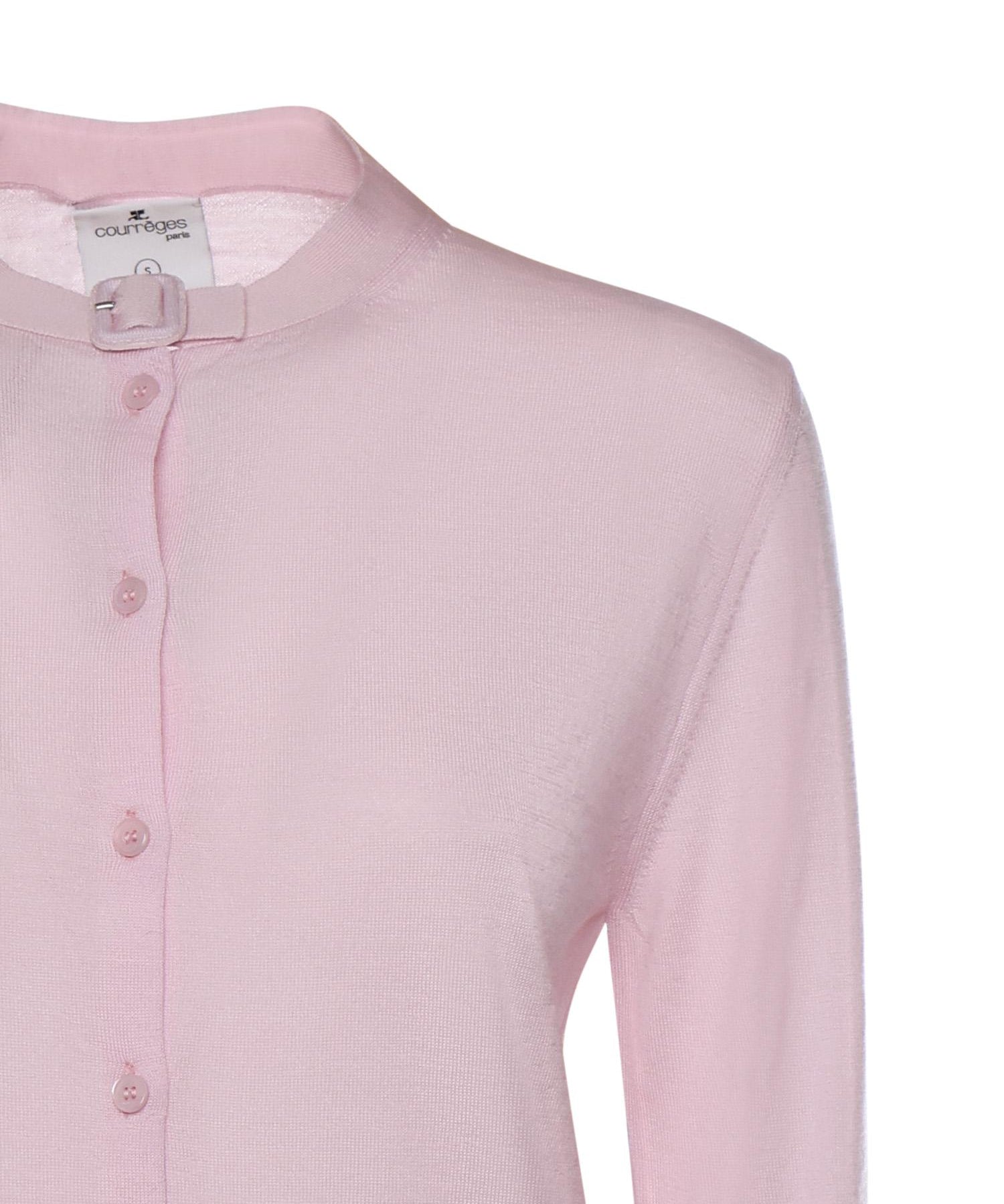 Cardigan in lana merino 126MGI045FI0071 5022 COURREGES 