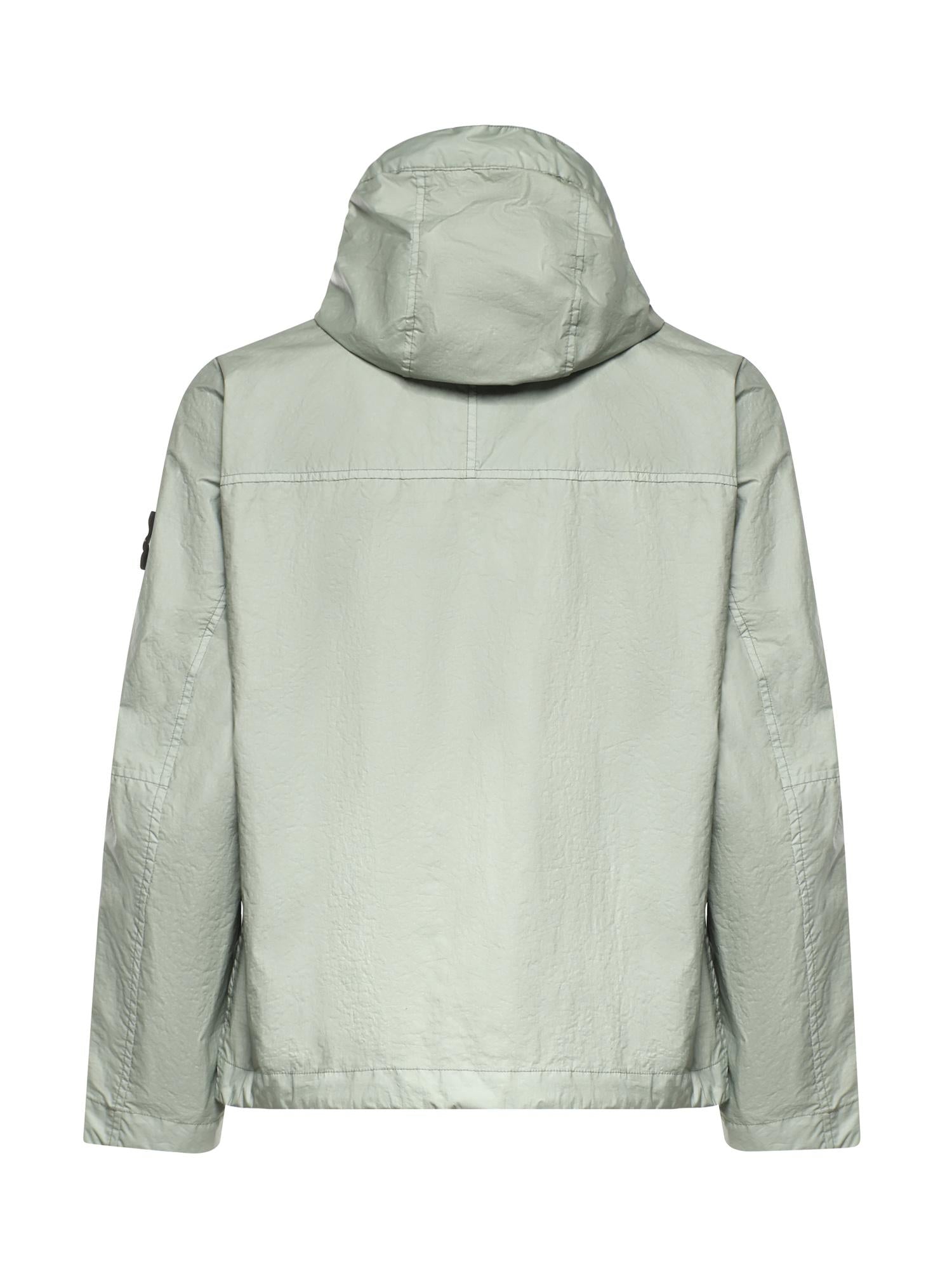 Giacca con cappuccio in nylon con logo L1S154100004 S0A21V0055 STONE ISLAND 