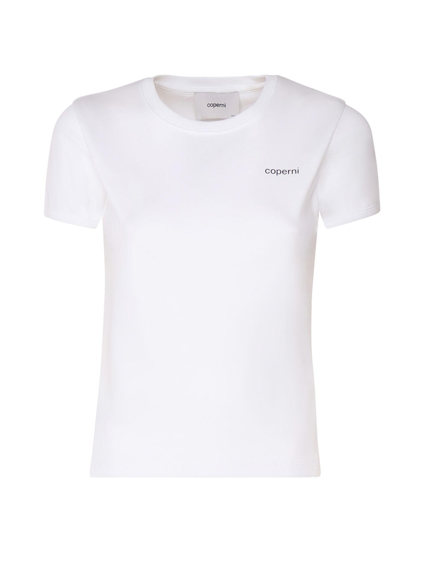 T-shirt in cotone con logo COPJS07F5012 WHTBLK COPERNI 