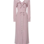 Abito midi a pois con volant FABX4314F4686 1941 ALESSANDRA RICH 
