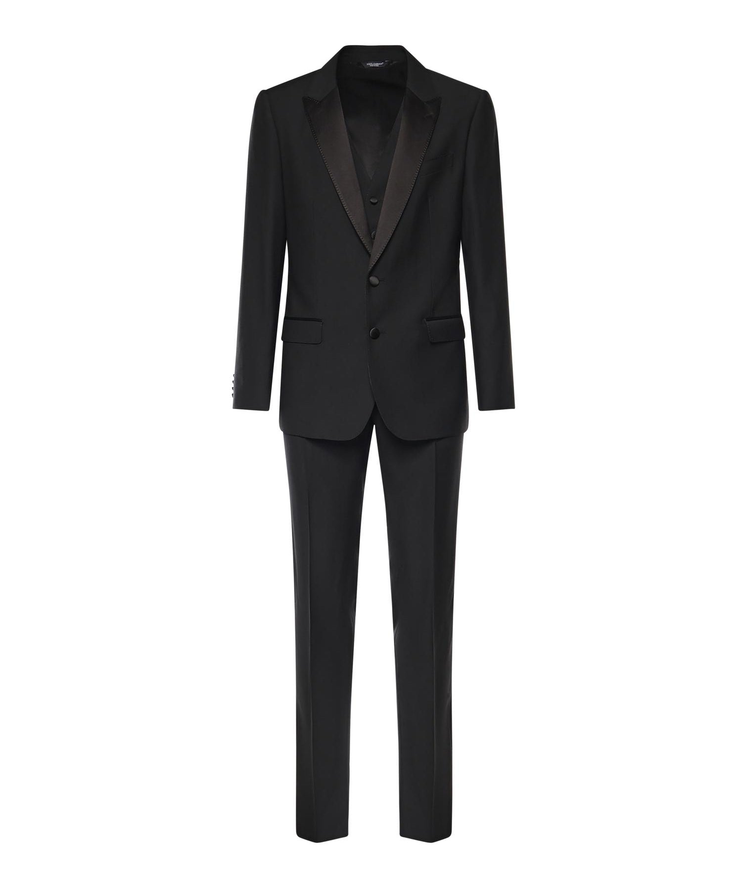 Abito da smoking a tre pezzi in lana vergine e seta GK2WMT GK310N0000 DOLCE & GABBANA 