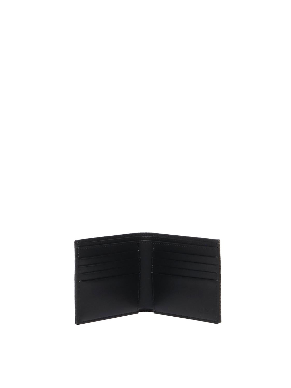 Portafoglio Bi-fold FF jacquard in tessuto 7M0169 ALWKF0L3T FENDI 