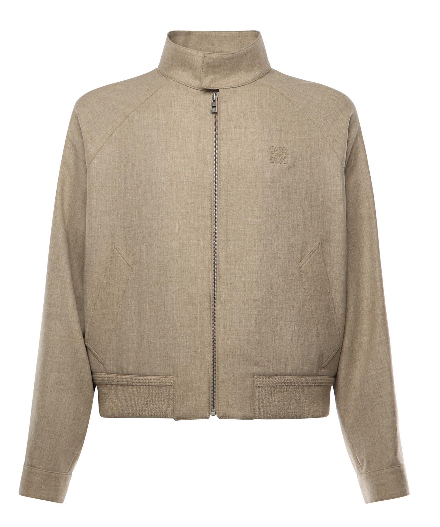 Giacca con zip in lana e cashmere H526Y02WC1 8586 LOEWE 