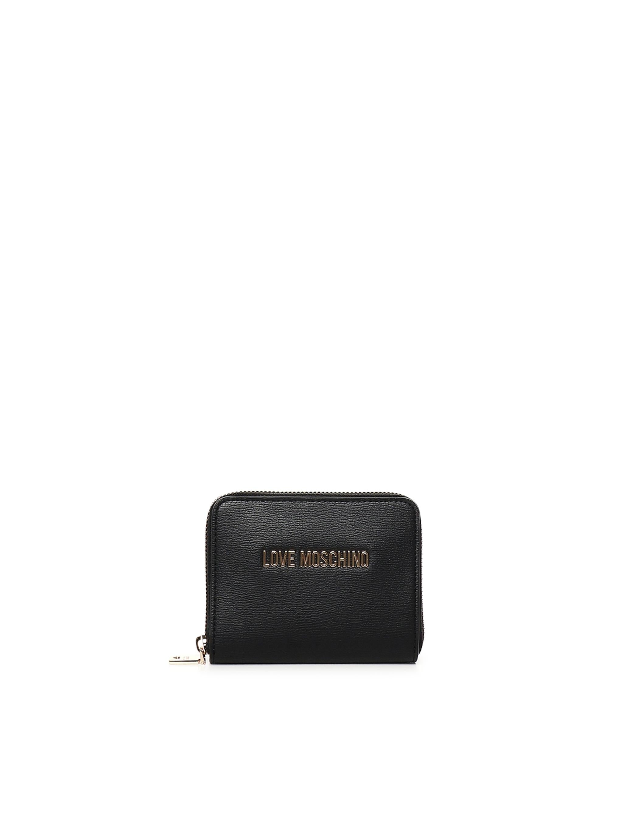 Portafoglio zip around con logo JC5702PP1MLD0 000 LOVE MOSCHINO 