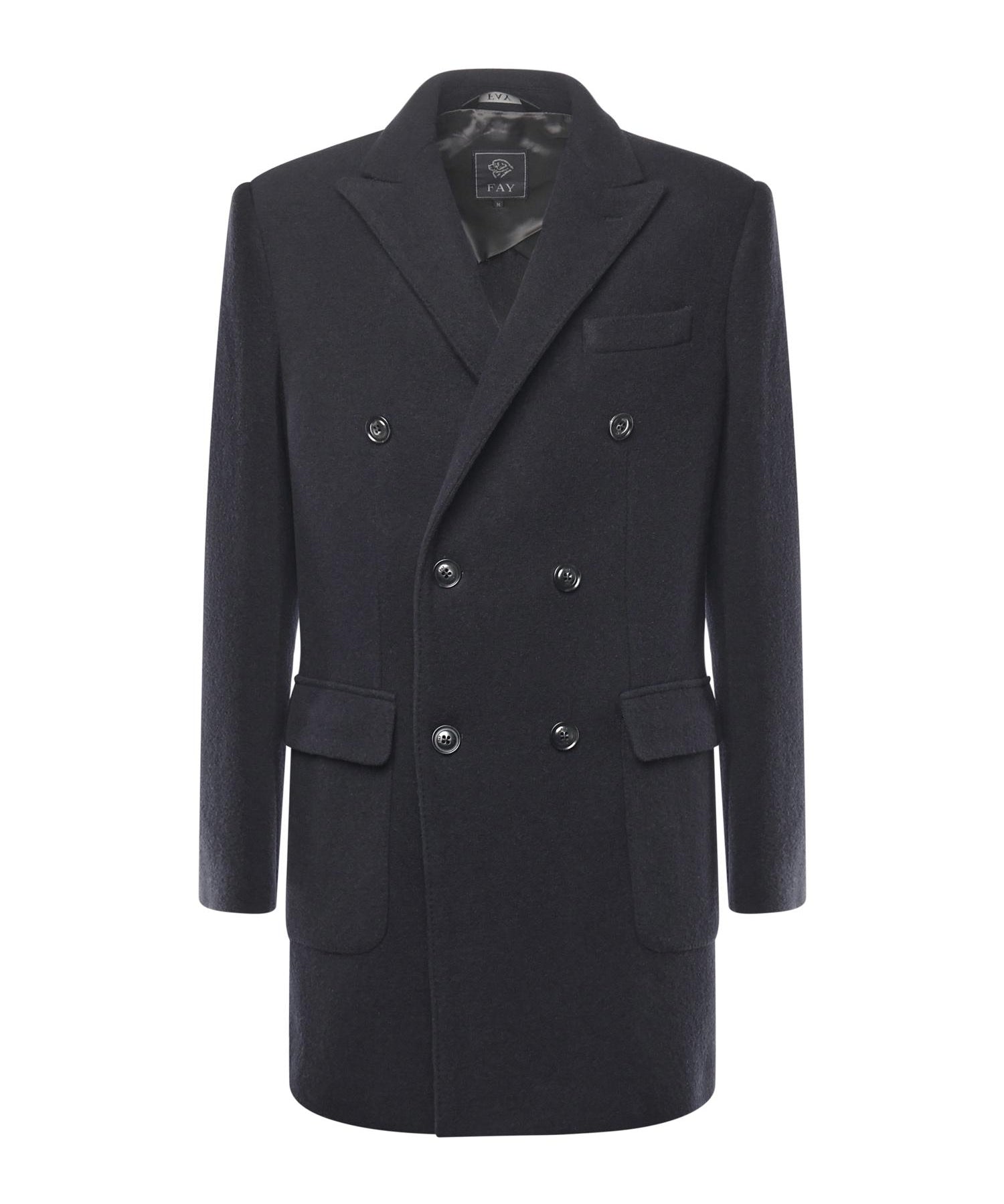 Cappotto doppiopetto in jersey di lana NAM5151018JXLQ U808 FAY 