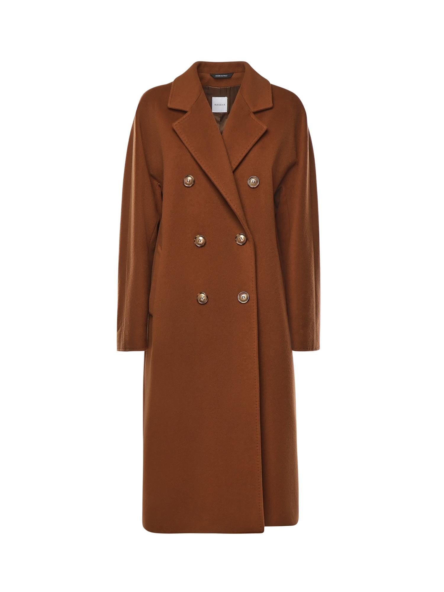 Cappotto double in lana e cashmere 26AL211 BRUCIATO ALISHEVA 