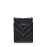 Bustina in pelle motivo chevron 105352 A2W2Z99Q PINKO 