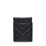 Bustina in pelle motivo chevron 105352 A2W2Z99Q PINKO 