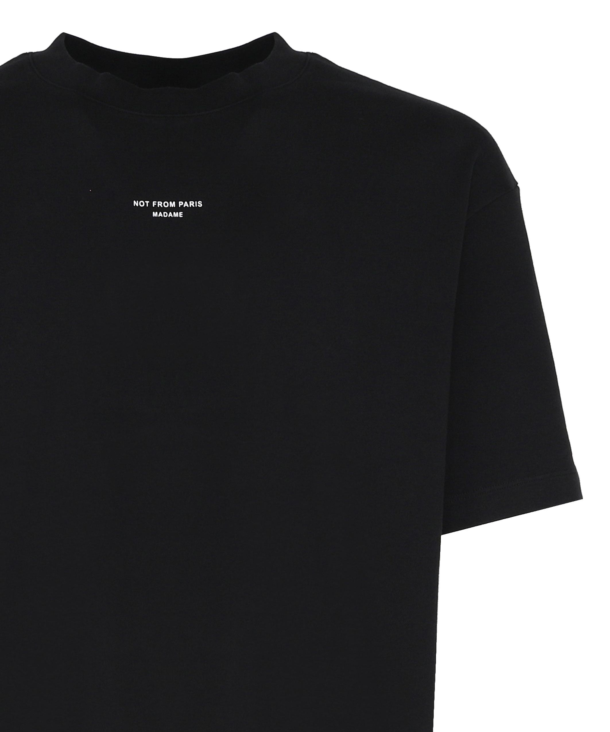T-shirt Le Slogan Classique in cotone PERMTS202CO002 BL Drôle de Monsieur 