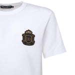 T-shirt in cotone con patch araldico G8PT1Z G7PZUW0800 DOLCE & GABBANA 