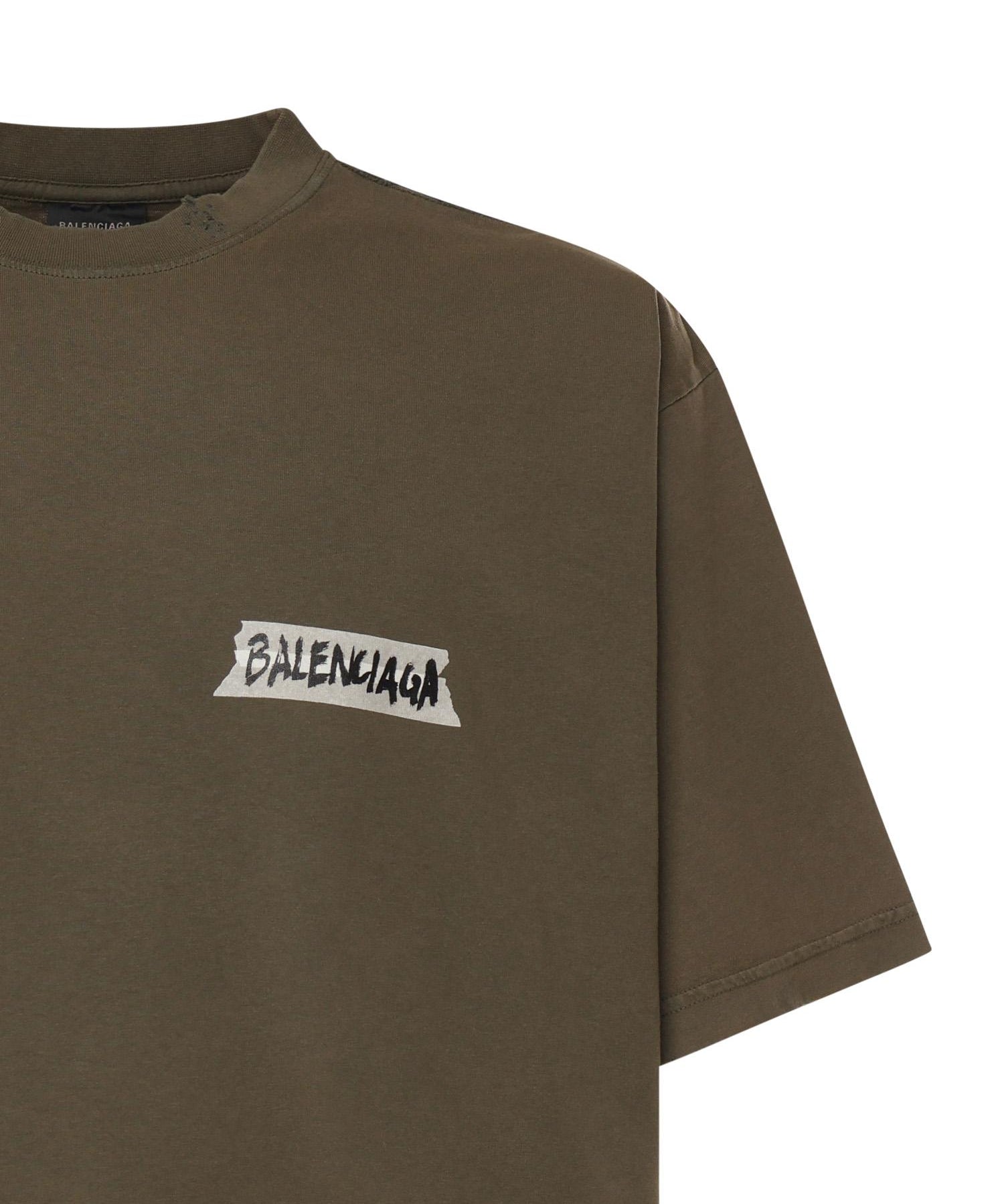 T-Shirt Masking Tape in jersey 764235 TTVL62840 BALENCIAGA 