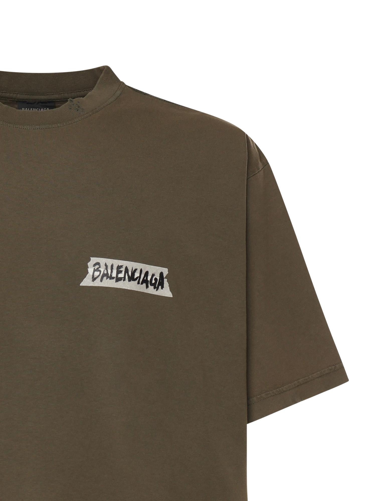 T-Shirt Masking Tape in jersey 764235 TTVL62840 BALENCIAGA 