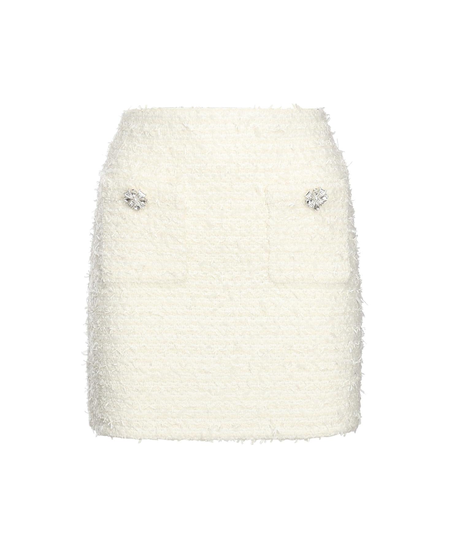 Minigonna in maglia bouclé<BR/> AW25028SK C SELF-PORTRAIT 