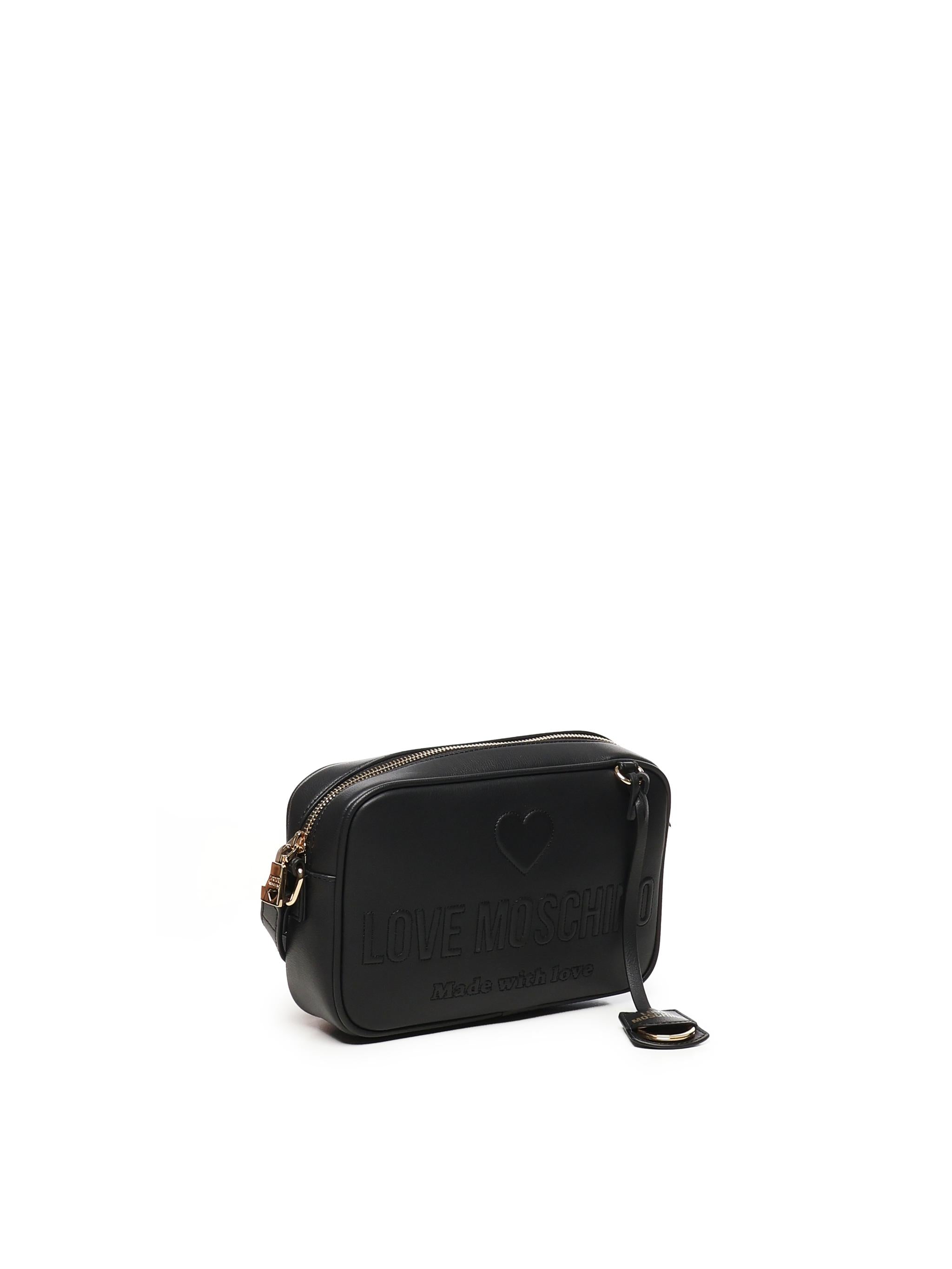 Borsa a tracolla con logo a rilievo JC4117PP1ML10 00A LOVE MOSCHINO 